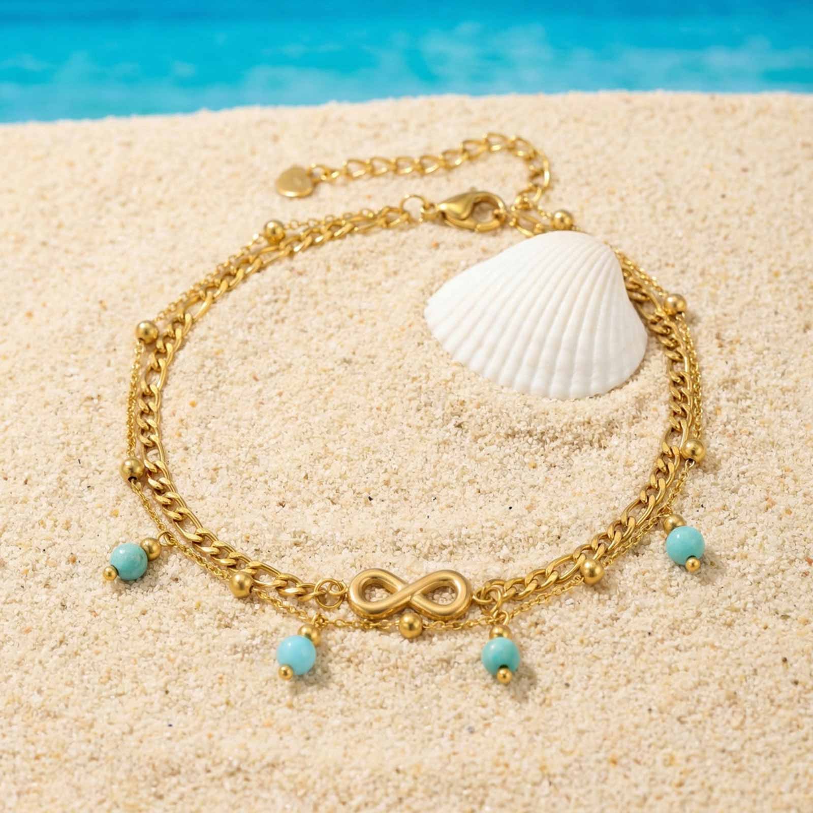 Jc Jewelry & Watches Photos - Vnox Nowa Boho Podwójna Warstwowa Bransoletka
