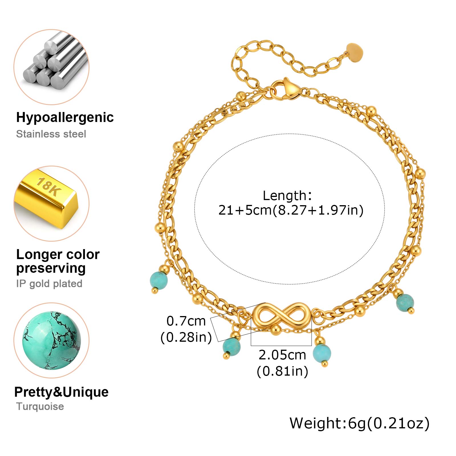 Vnox Nowa Boho Podwójna Warstw – Jc Jewelry & Watches Photos recenzja i cena